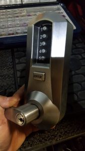 Rekey Mechanical Pushbutton Lock