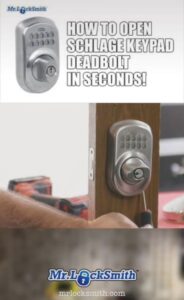 How to Open Schlage Keypad Deadbolt